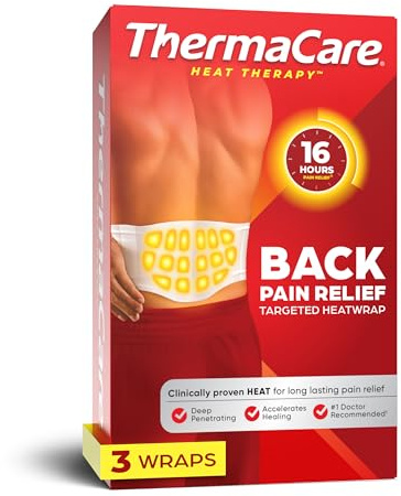 ThermaCare Wärmewickel zur Schmerztherapie für unteren Rücken und Hüfte, klein/mittel, 3 Stück