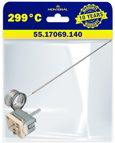 Thermostat pour Four 299°C 8032828 8040983 pour Amica | avec le Code Original 55.17069.140 pour Ego - Garantie de 10 Ans - MONTERAL