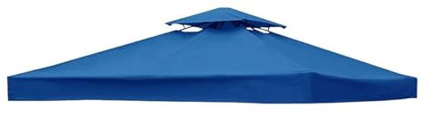 XHDZSW Ersatz Für Pavillonabdeckung 3x3m wasserdichte Dachterrasse Für Terrassenüberdachungen, Grillgrill Pavillon-Dachüberdachung Pavillon-Ersatzdachüberdachung (Blau)