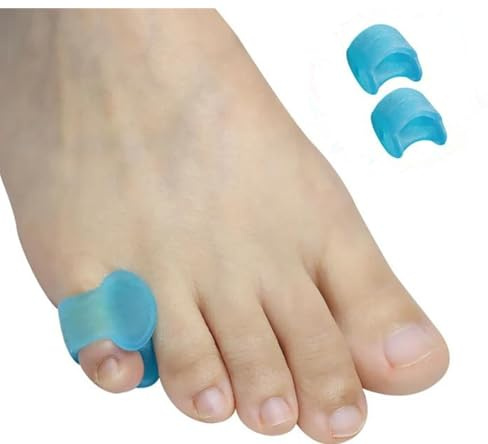 Gel Hallux Valgus Zehenspreizer Zehenkorrektur Zehentrenner (12 Stück) Silikon Zehen Abstandhalter für überlappende Zehen Kleine Bunion korrektur Verhinderung von Reibung und Druckentlastung
