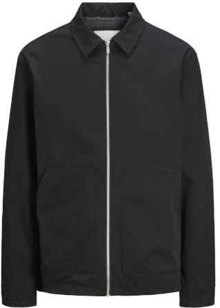 JACK & JONES skjortjacka för män, skjortjacka, svart, L