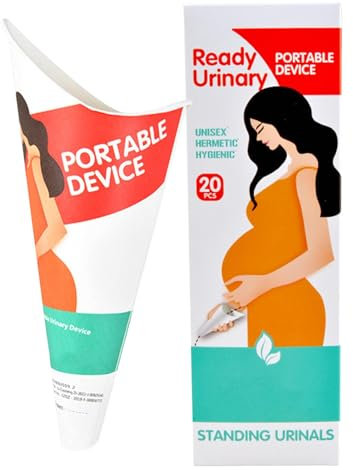 Pinkeltrichter für Damen, 20 Stück Pinkeltrichter für Frauen, weibliches Urinal für Frauen, wasserfestes Urinal für Frauen, Pinkeln im Stehen, Urinal Trichter für Mädchen für Camping, Rand