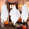 3PCS Fantasma Colgante de Halloween Brillante - Decoración para Patio Delantero, Jardín e Interior