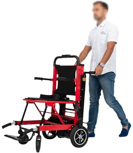 XZLZMYP A, Elektrischer Treppenlift-Rollstuhl Für Ältere Menschen Faltbar Treppensteig-Rollstuhl Für Ältere Menschen Mit Behinderungen Multifunktional Tragbar Treppenlift-Stuhl