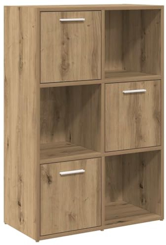 vidaXL Bücherschrank Artisan-Eiche 60,5x30x90 cm Holzwerkstoff