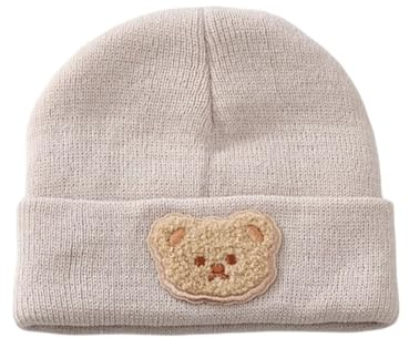 Symphonyw Baby Beanie, Kleinkind Warm Wintermütze, Strickmütze Kinder Strickmütze Beanie für Mädchen und Jungen