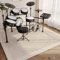 Schlagzeugteppich Drum Teppich Schallschutz Teppich Schlagzeug Teppich 120 x 100 cm Professioneller Trommelteppich Antivibrationsmatten für Musikinstrumente Schallschutz Akustik Trommel Teppich