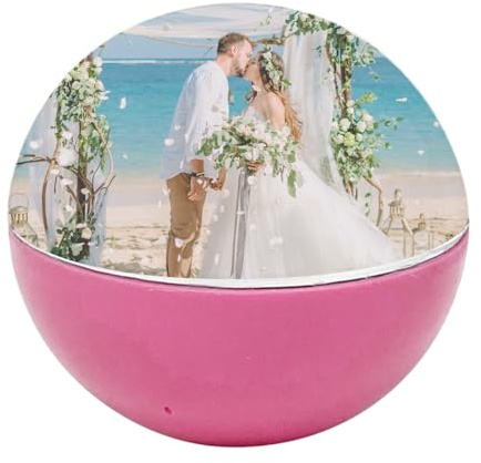 Digitaler Fotoball, Bildschirm-Spieluhr, Desktop-Bilderrahmen-Player, einzigartige Familienerinnerung, Akzentdekoration für Zuhause, Schlafzimmer, Andenken an Feierlichkeiten, ideal für personalisier