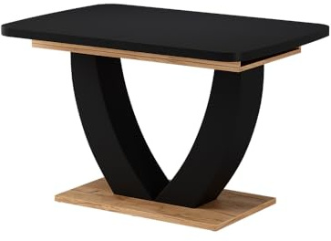 Vicco tavolo da pranzo allungabile Fenaro Nero/Rovere dorato 120-160x80 cm