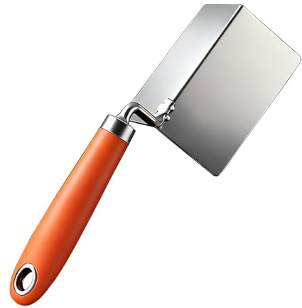 Cazzuola ad angolo esterno/interno in acciaio ad alta durezza a 90°, per angoli interni ed esterni, con manico ergonomico