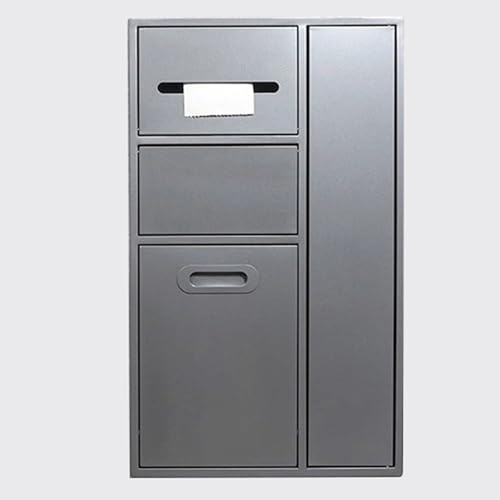 Mensola da incasso per doccia, in acciaio inox, con porta carta igienica nascosta e cestino integrato per bagno, cucina e hotel