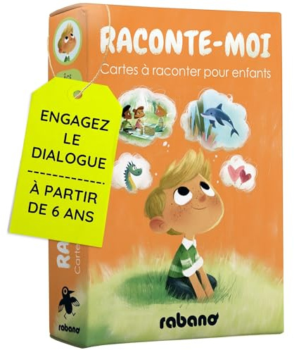 Cartes à raconter pour Enfants I 150 Questions adaptées aux Enfants I Un Cadeau Qui renforce la Relation Parent-Enfant et la Pleine Conscience I Jeu éducatif pour Fille et garçon à partir de 6, 7 Ans