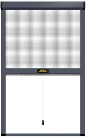 Mosquitera Enrollable para Ventanas a Medida, Mosquitera Ventana con Malla Metálica Resistente a Arañazos, Protección contra Insectos, Kit Completo de Fácil Instalación