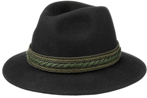 LODENHUT MANUFAKTUR Landsgut Traveller Hut Wollfilzhut Kordelband Uni Herren Sommer Winter