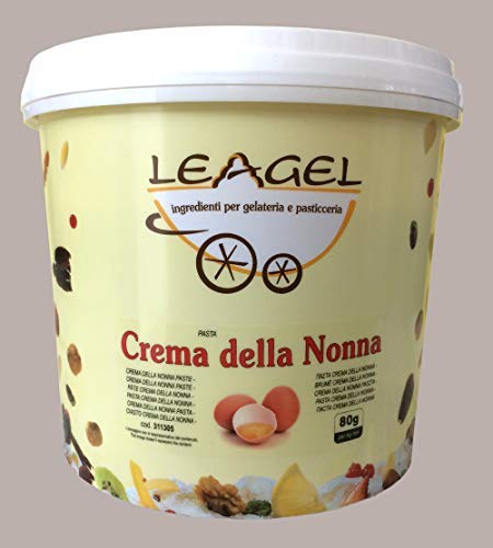 Crema della Nonna Pasta Concentrata Gusto Biscotto Leagel 3,5 Kg | Ideale per Gelato, Ideale per Dolci