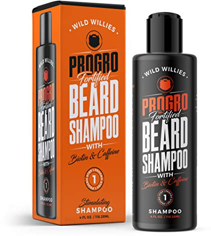 Wild Willies Beard Shampoo with Biotin & Caffeine - Nourishes & Strengthens - Moisturizing Anti-Dandruff Face Wash for Men of All Beard Types