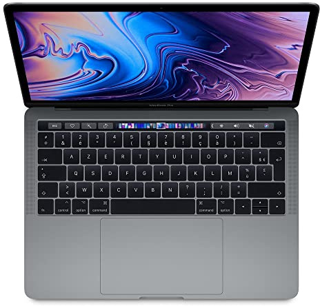 Apple MacBook Pro 13.3 mit Touch Bar (i5-8279u 2.4ghz 16gb 256gb SSD) QWERTY U.S Tastatur MV962LL/A 2019 Space Grau - (Generalüberholt)