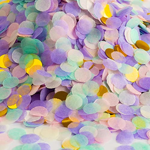Confetis de papel, 5000 unidades, multicolor, 1 cm, redondas, tejidos, color púrpura, claro, mesa círculo de fiesta, decoración de fiesta de cumpleaños