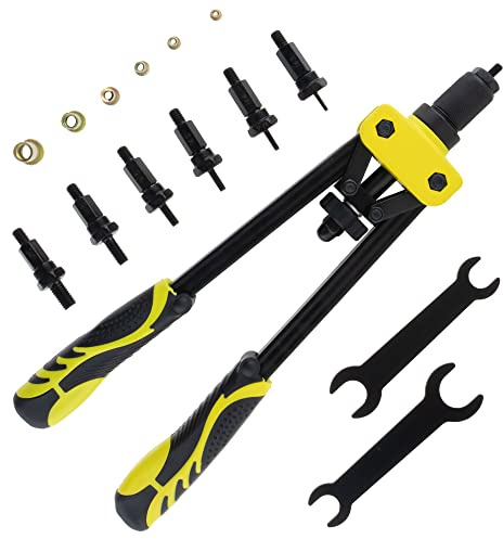 SeKi Nietmutternzange inkl. 150 Stk. Nietmuttern; M3, M4, M5, M6, M8, M10; - Nietzangen SET