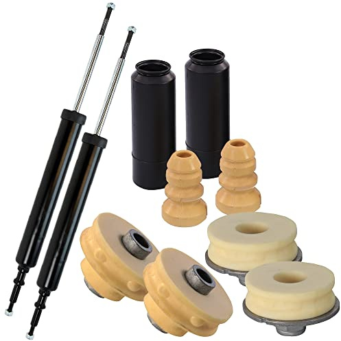 BESTPRICE ATP 2x Gasdruck Stoßdämpfer Hinten Federbein Zweirohr inkl. Domlager