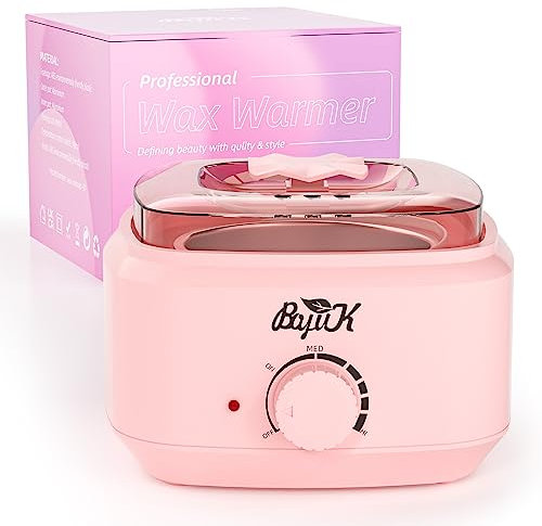 Wax Pot, BOYUJK Professional Wax Heater for Women and Men, Hair Removal Wax Warmer with See-Through Lid and 600ml Aluminum Wax Pot