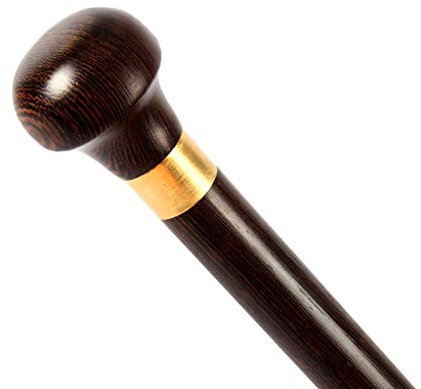 Klappbarer Spazierstock, handgefertigtes Rundkopf-Design aus Holz für Männer und Frauen, Krücke, rutschfeste Stange, Massivholzstruktur