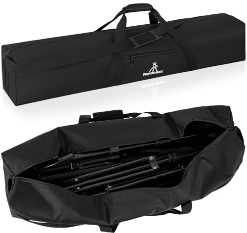 TORIBIO Tripod Carrying Case, 36x7x7in Heavy Duty Tripod Bag with Shoulder Straps and Handles, Multifunctional Monopod Case for Music Stand, Lights, Speakers, Cameras, Booms, Microphone Stands