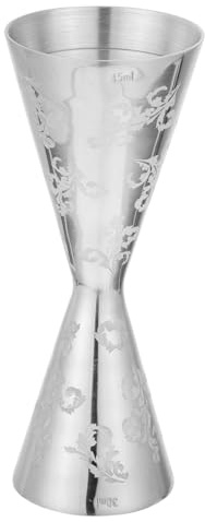 Ciieeo Vaso Medidor De Vino 30/45ml Acero Inoxidable Doble Jigger Perfecto Para Cócteles