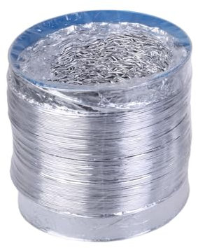 Flexibler Luftschlauch aus Aluminium, einziehbarer Trockner, Entlüftungsschlauch für Abluftventilator und Gebläse, 300 cm/1,5 m