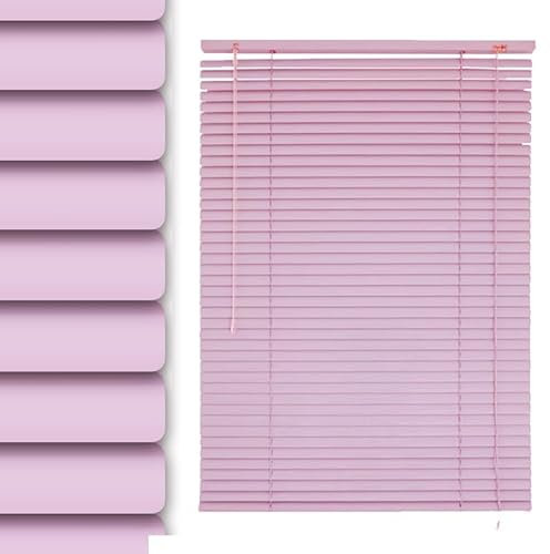 Generisch Jalousie Aluminium Lamellenvorhang Venetian Blinds W 30~150cm × H 50~215cm Innenjalousien Sichtschutz Alu Jalousie Für Bad Küche Schlafzimmer(Pink)