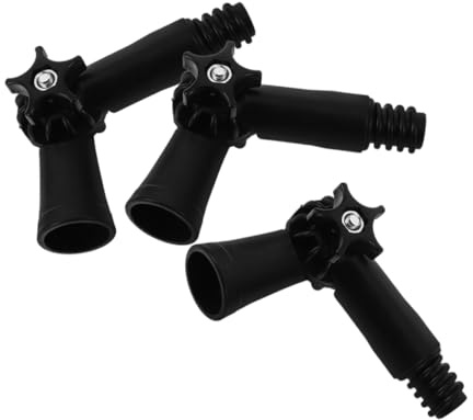 HEALLILY 3pcs Rotatable Angle Extension Hinge Adapter for Threaded Extension Pole Compatible with Web Brushes and Dusters Made of Sturdy Pp Material for Reaching High or Hard-to-access