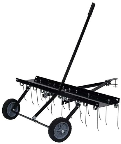 Escarificador para cortacésped de 100 cm - Aireador de césped para jardines grandes - Robusto y eficiente para un cuidado perfecto del césped