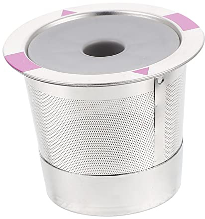 VILLCASE Capsules de Café Réutilisables Inox avec Filtre Accessoires pour Machine à Café Compatibilité et Design Compact pour