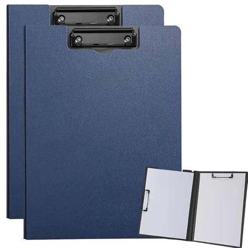 Portablocco A4, HAIYUU Cartelline Portadocumenti con Copertina Raccoglitore in Plastica Foldover Clip Boards Cartelline Porta Documenti Faldone Portablocco A4 per Scuola Industria Ufficio