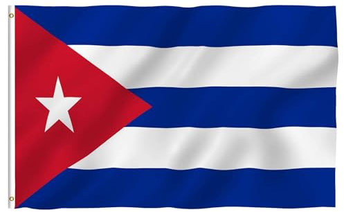 Bandera Del País De Cuba - 90 x 150 cm, Bandera De Cuba, Resistente | Banderas De Jardín Cubaa De Calidad, Banderas Nacionales De Poliéster Para El Hogar, El Jardín, El Patio E Ill Prat