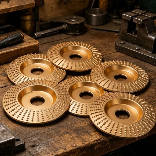 Disco per Lucidatura per Smerigliatrice Angolare,Set Dischi Intaglio Legno per Smerigliatrice Angolare,Mola in Carburo di Tungsteno per Taglio,Strumenti Lucidatura (2 Set)