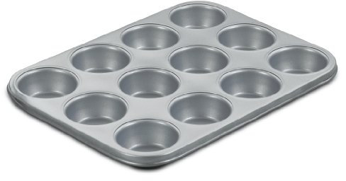 Cuisinart Chef's Classic Nonstick Bakeware 12-Cup Muffin Pan, Silver