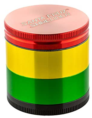 Santa Cruz Shredder Small 4 Piece Gloss Herb Grinders Rasta