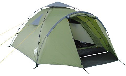 Lumaland Pop Up Zelt | 3-4 Personen Familienzelt | Wurfzelt Innenmaße 210x210x120 cm | Wasserdicht & Windfest | Ideal als Camping, Festival & Reise Zelt | Ultraleicht & Robust [Grün]