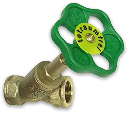Schrägsitzventil 1 1/2'' mit steigender Spindel - ohne Entleerung