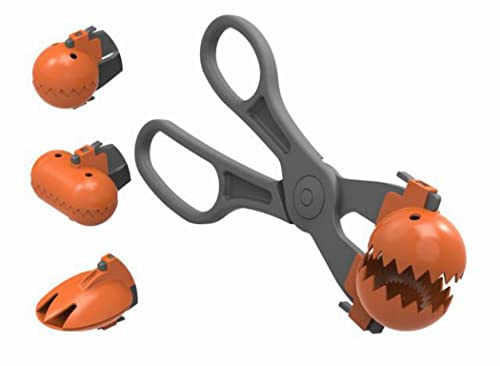 Nerthus FIH 167 - La Croquetera, Ideal para Albóndigas, Croquetas u Otros Alimentos, Gris/ Naranja, 9 x 25 x 5 cm