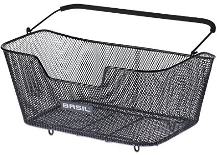 Basil Fahrradkorb Base L, Black, Maße 48 x 30 x 23 cm, 11223