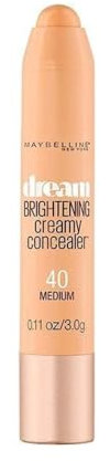 Maybelline New York Dream Brightening Concealer Correttore per Occhiaia Illuminante in Stick, 40 Medium