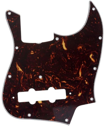 Musiclily Pro 11 Löcher J Bass Schlagbrett Pickguard MIJ Tortoise Shell | für Fender Japan 4-Saiter Jazz Bass