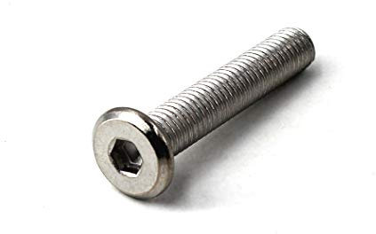 (30 Stück) M6x20 Flacher Innensechskant-Schraube 304 Edelstahl Möbelverbinder Bolzen