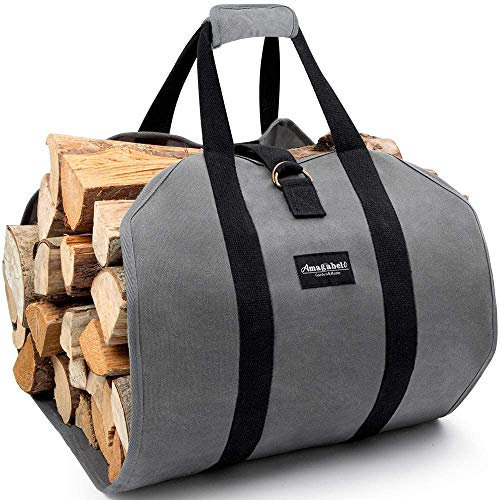 Amagabeli Attrezzi Per Camino Borsa Porta Legna Per Tronchi Portalegna 99x45,7cm Impermeabile Cesta Porta Legnaper Sacca Porta Legna Da Ardere Da Esterni Con Maniglie Borsa Da Trasporto
