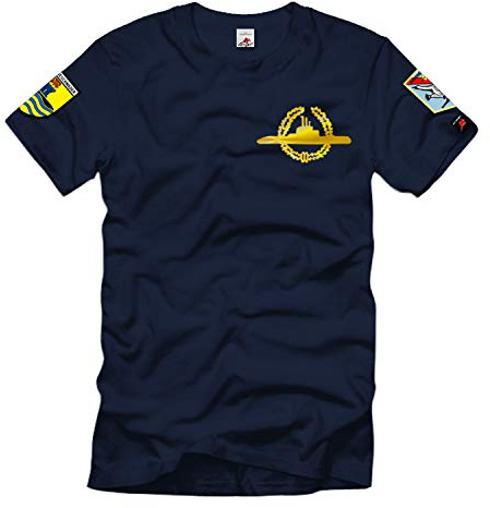 #35459 Uboat Swarder U13 S192 U-Boot Bundes-Marine Bundeswehr Graphic T-Shirt, Blue, X-Large