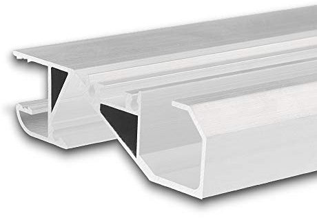 Profilo battiscopa a LED HIDE BOTTOM nero RAL 9005