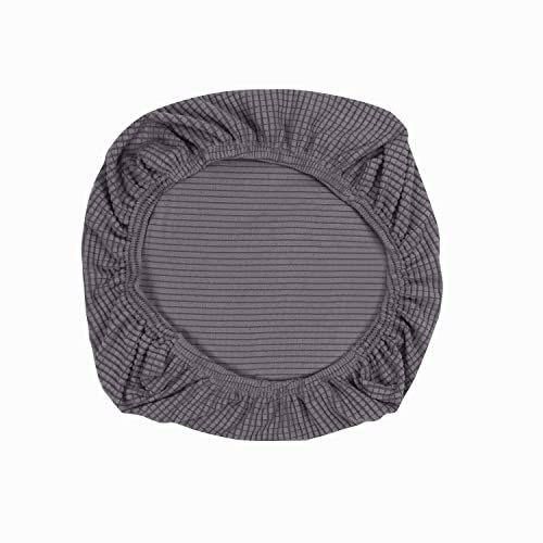 Yikko Elastic Stretch Spandex Stuhl Sitzbezüge Schonbezüge Waschbare Passform für Bürostühle, Esszimmerstühle, Bar Hochzeitsfeier Dekor (1, Grau)
