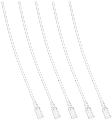 5pcs Tubo de Alimentación para Pájaros Bebé Manguera de Alimentación para Loro para Pájaros de Alimentación para Leche Agua Alimentador Herramienta para